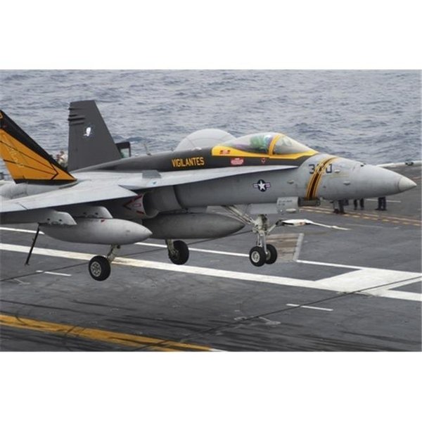 Stocktrek Images StockTrek Images PSTSTK104756M Pacific Ocean July 20 2011 - An F & A-18F Super Hornet Lands Aboard The Aircraft Carrier Uss Abraham Lincoln Poster Print; 17 x 11 PSTSTK104756M